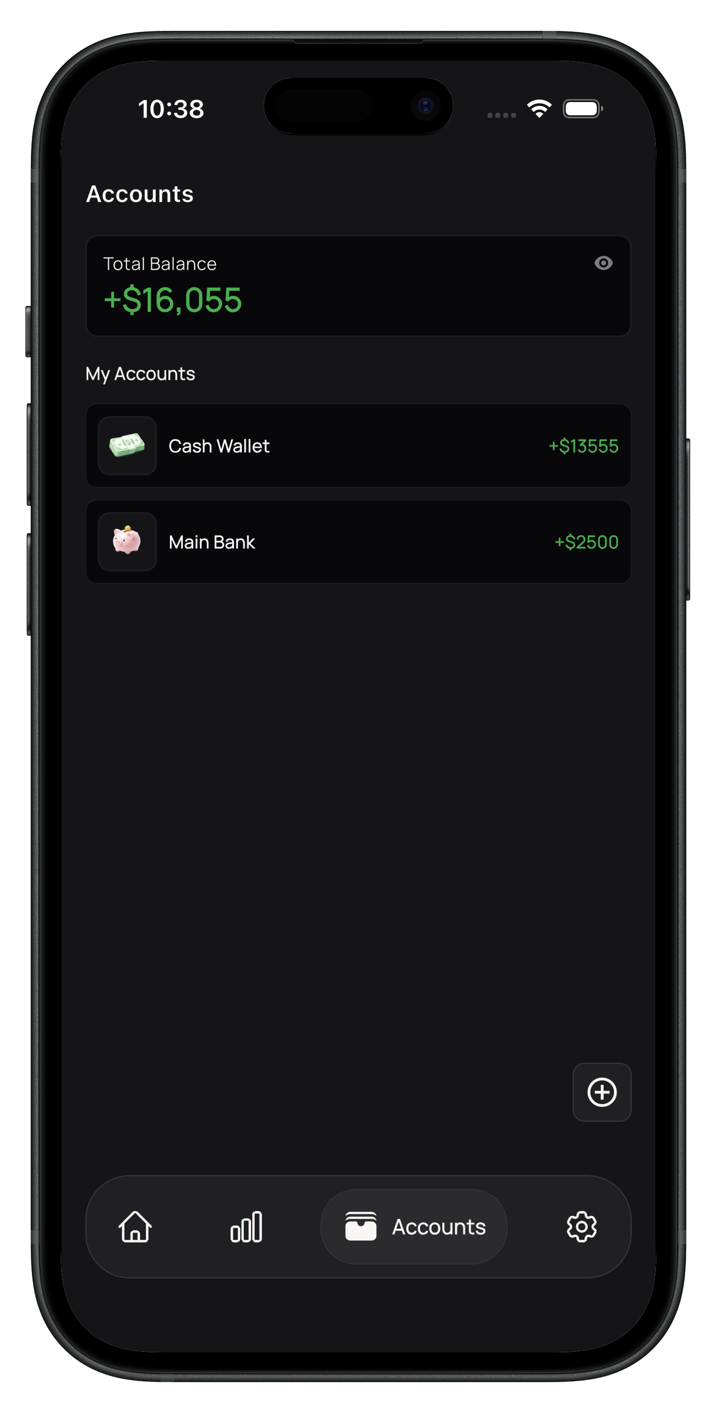 ExpenseKit account balance tracker for cash wallet and bank accounts