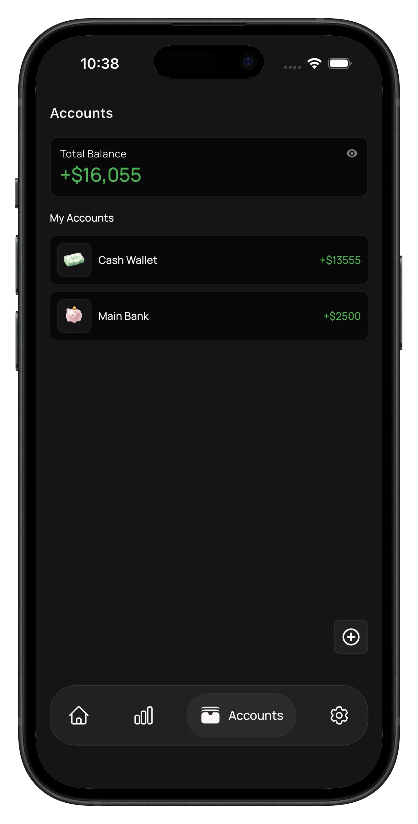 ExpenseKit account balance tracker for cash wallet and bank accounts